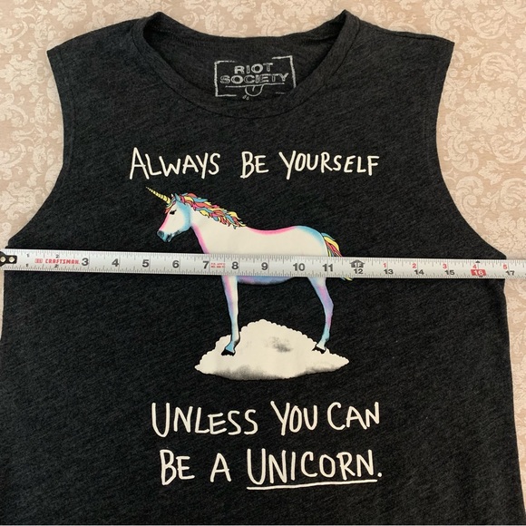Riot Society~ Unicorn Graphic Tank Tee - Picture 5 of 8
